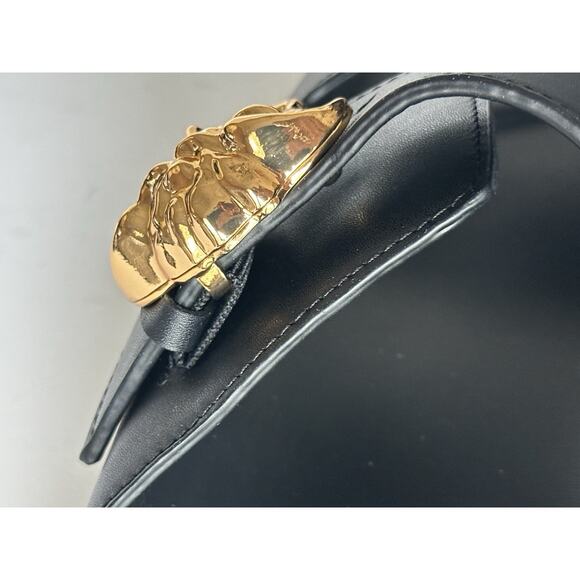 Versace Medusa Black Leather Slides Sandals 8.5 US (41.5 Euro) 1020767 NIB $700 - Picture 16 of 16
